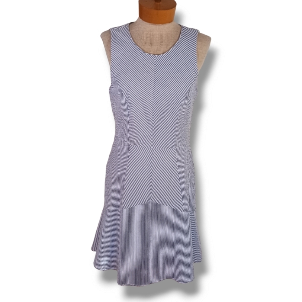 Size 6/small Nina Leonard  Womens Sun Dress Striped Spring  Brunch Beach SPRING